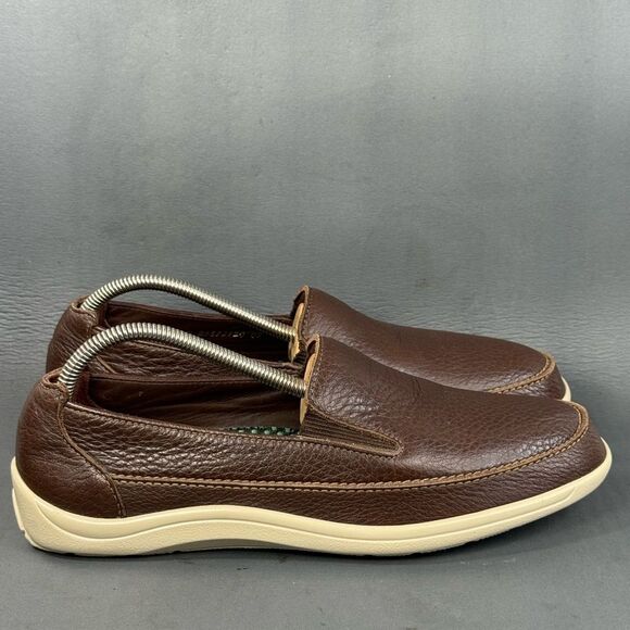 SAS Weekender Slip On Loafer Leather shoes men’s size 10 - Picture 1 of 8